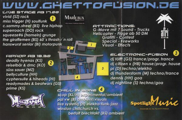 Flyer Ghettofusion 2 (Innenseite)